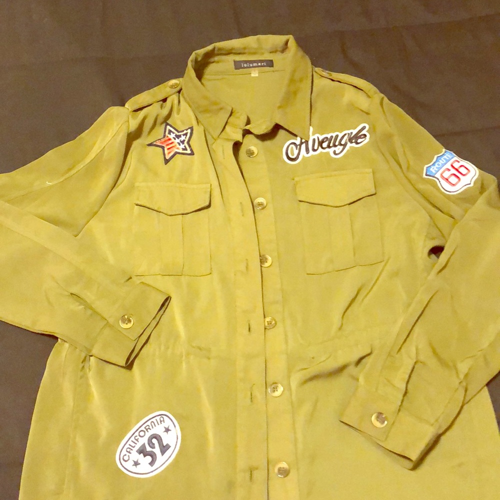 Olive Green Long Sleeve Shirt